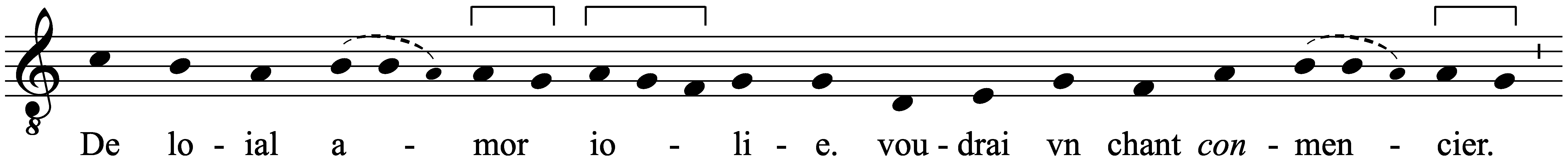 Work musical notation